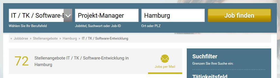 Ergebnis der Suche nach „Projekt-Manager“ auf stellenanzeigen.de