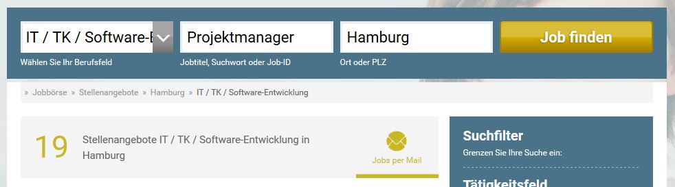 Ergebnis der Suche nach „Projektmanager“ auf stellenanzeigen.de